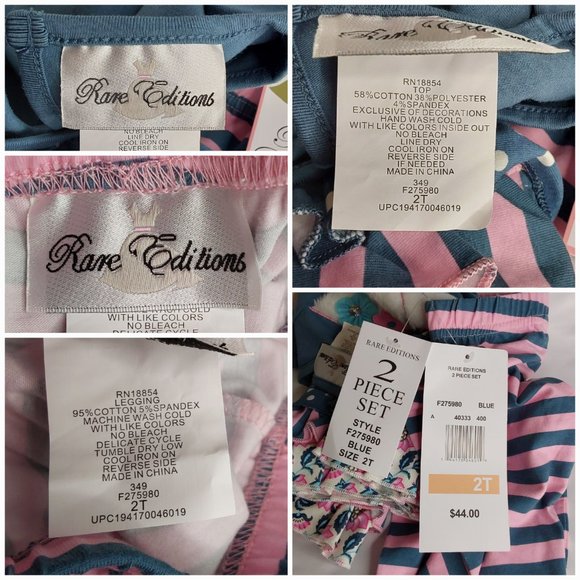 'RARE EDITIONS' TOP & PANTS ELEPHANT OUTFIT - Picture 11 of 16